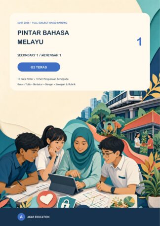 Pintar Bahasa Melayu Secondary 1 — Edisi 2026 (Pilih G1/G2/G3)